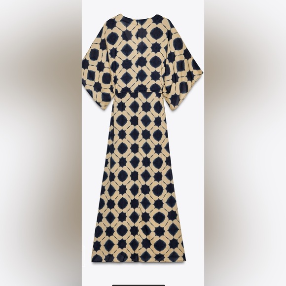 Zara Printed Caftan Maxi Dress – Sequin Detail – XS-S – NWT - Picture 6 of 15